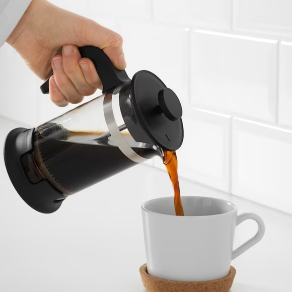 5 for $25- French Press Coffee Maker- Glass and Stainless Steel 13.5oz/0.4litre - Picture 1 of 5